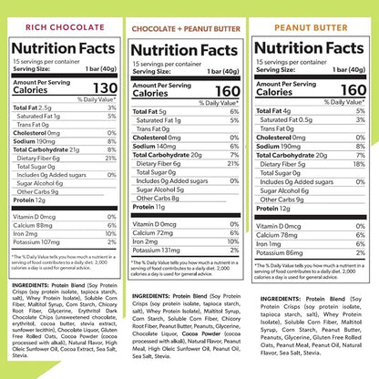 Extend Nutrition Sugar Free Protein Bars, 4 Great 12 Count