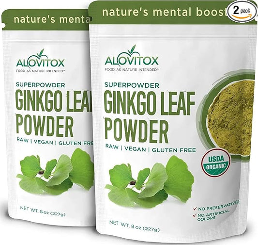 Ginkgo Biloba Powder 8oz (2Pcs)- Ginkgo