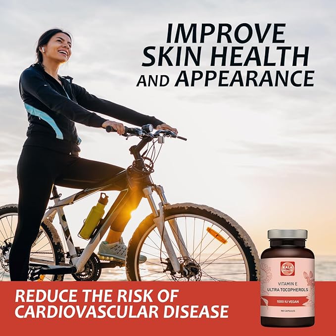 Kala Health Vitamin E 1000 IU 450mg Vitamin 4 Tocopherols