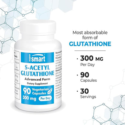 Supersmart - S-Acetyl Glutathione 300mg per 90 Vegetarian