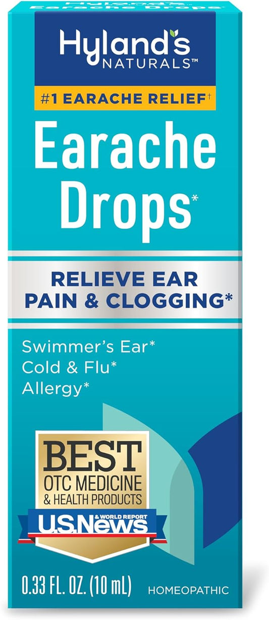 Hyland's Earache Drops, Natural Relief of 4 & 0.33 Fl