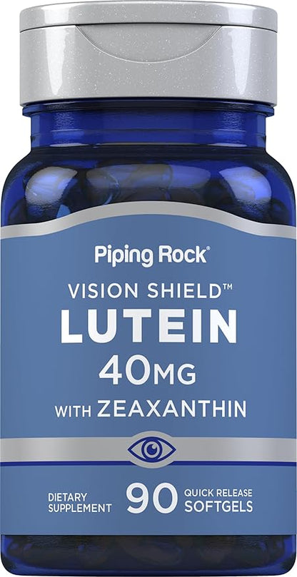 Piping Rock Lutein 40mg with Zeaxanthin 90 Softgels
