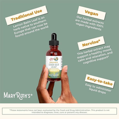 MaryRuth Organics Lemon Balm Leaf 1 Fl