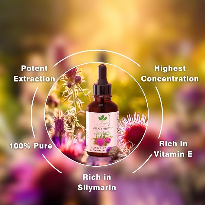 CO2 Extracted Milk Thistle Seed Oil 100% Potent 2 Fl