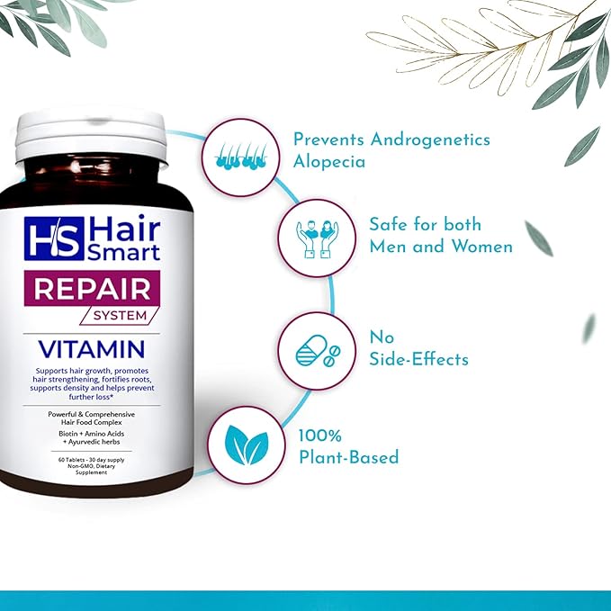 Multi-Vitamin for Hair Growth 100% Herbal 3 Pack 60 Tablets