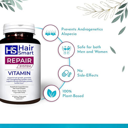 Multi-Vitamin for Hair Growth 100% Herbal 3 Pack 60 Tablets