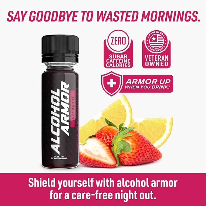 Alcohol Armor Slay Berry Elixir B12, Milk 12 Pack