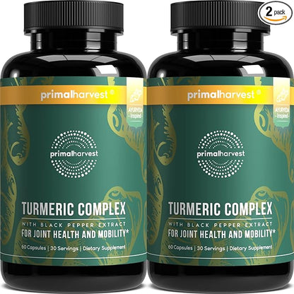 Primal Harvest 2 Pack, Primal Turmeric 120 Capsules