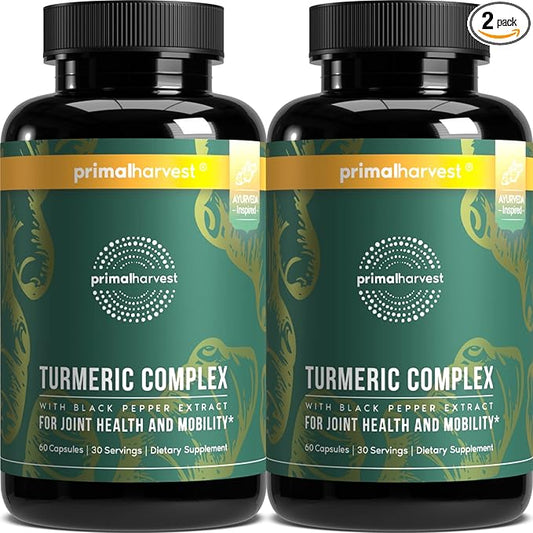 Primal Harvest 2 Pack, Primal Turmeric 120 Capsules