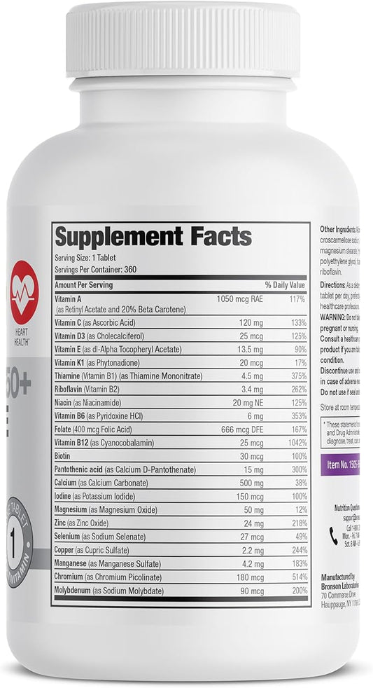 Bronson ONE Daily Women’s 50+ Complete 360 Tablets