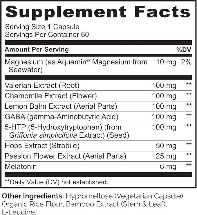 NATURELO Sleep Aid 60 Vegan
