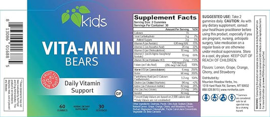 Mountain Meadow Herbs Vita-Mini Bears for Children 60 ct.