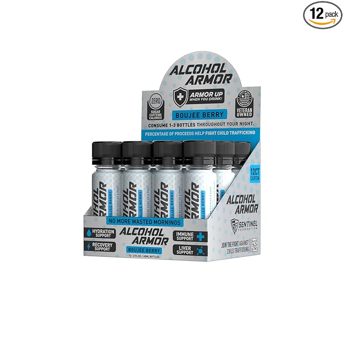 Alcohol Armor Boujee Berry Elixir B12, Milk 12 Pack