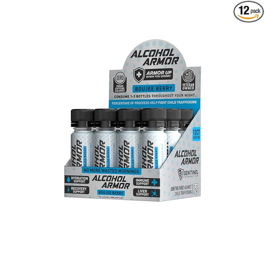 Alcohol Armor Boujee Berry Elixir B12, Milk 12 Pack