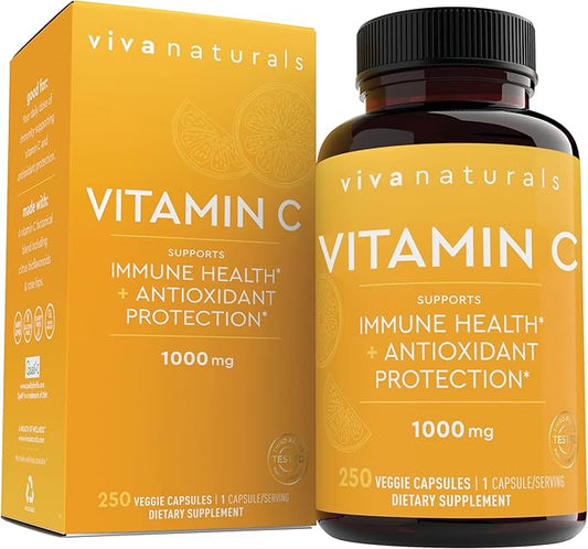 Viva Naturals Vitamin C 1000mg 250 Vegetarian