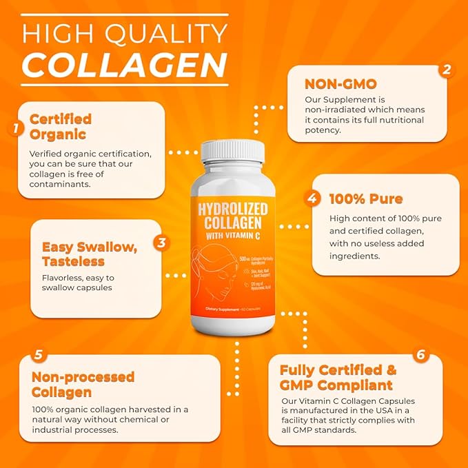 Hydrolyzed Collagen Powder Supplement 200gr (Capsules)