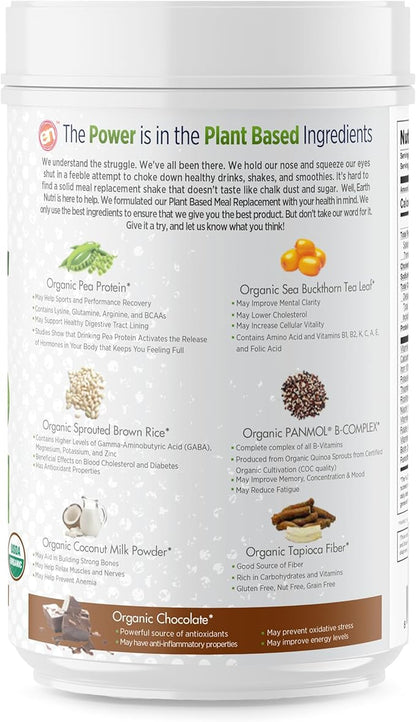 EarthNutri - USDA Organic Plant Based 20 Servings