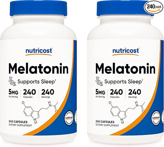 Nutricost Melatonin 5mg, 240 Capsules (2