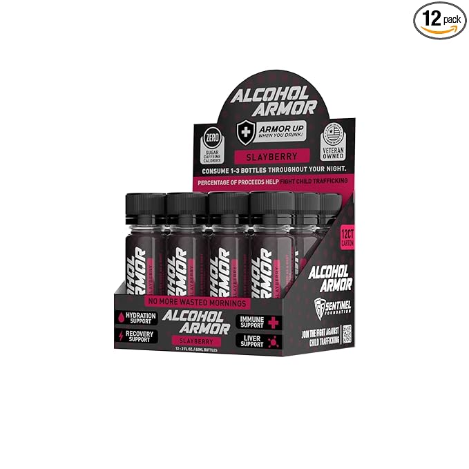 Alcohol Armor Slay Berry Elixir B12, Milk 12 Pack