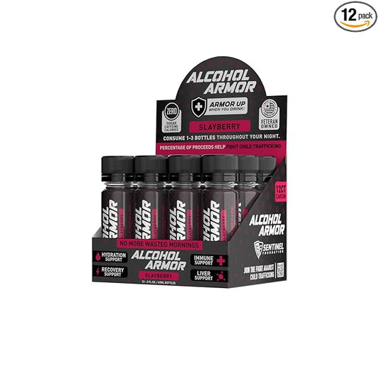 Alcohol Armor Slay Berry Elixir B12, Milk 12 Pack