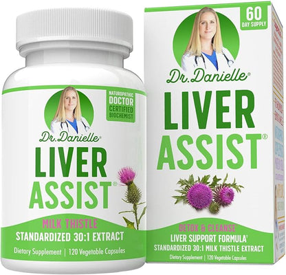 Best Liver Supplements with Milk Thistle 120 Capsules