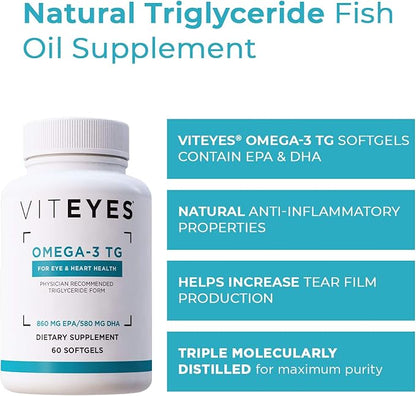 Viteyes Omega-3 TG Eye & Heart 60 Count