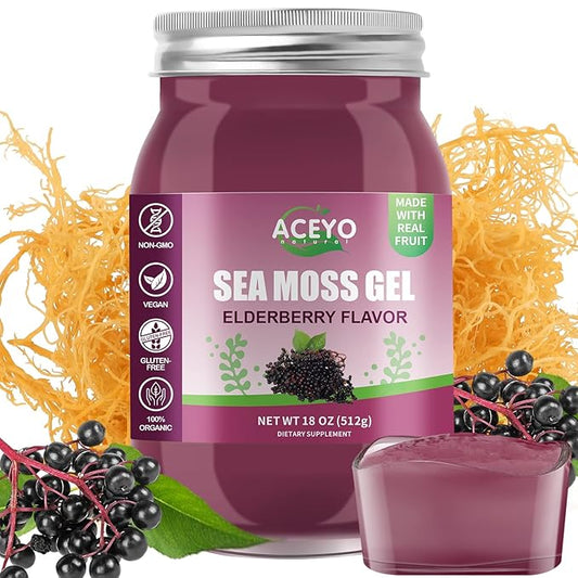 (18 OZ) Irish Elderberry Sea Moss 102 Vitamins