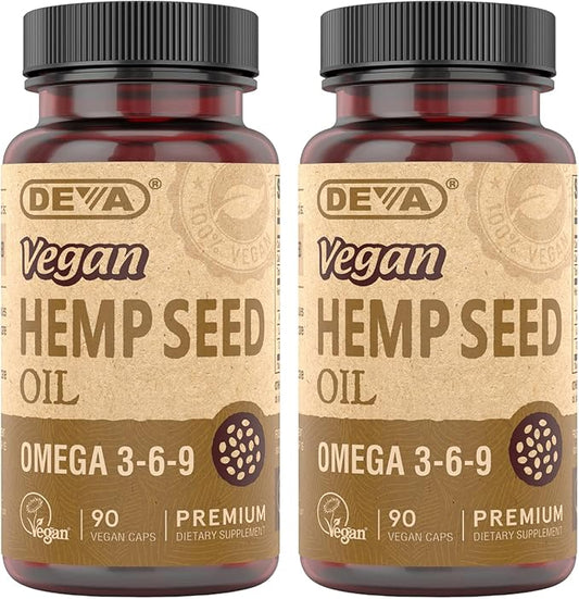 DEVA Vegan Vitamins Hemp Oil 3 6 6 9-90 9-90 Vegan 2)