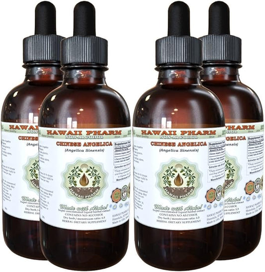 Angelica Chinese Alcohol-Free Liquid Extract, Organic 4x4 oz