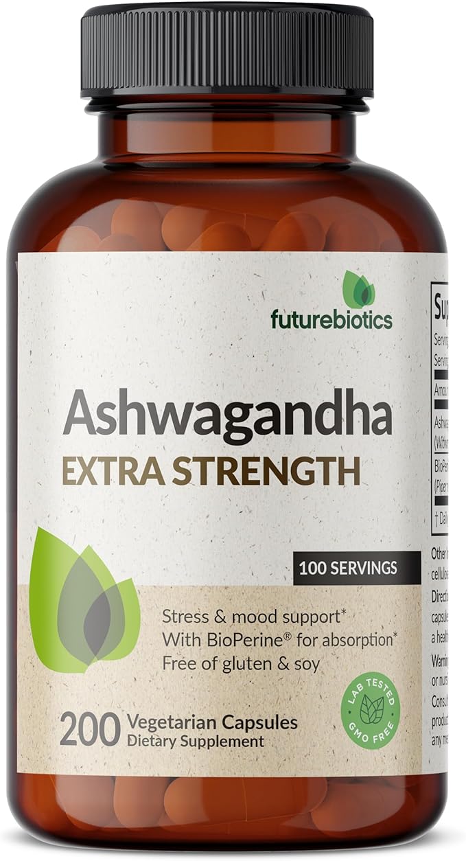 Futurebiotics Ashwagandha Extra Strength Stress & 200 Vegetarian