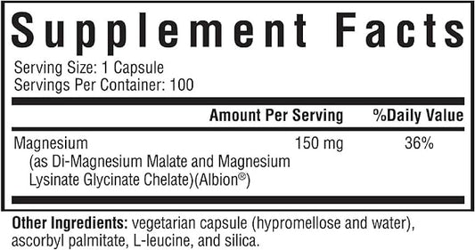 Seeking Health Optimal Magnesium 150 mg, 100 Capsules