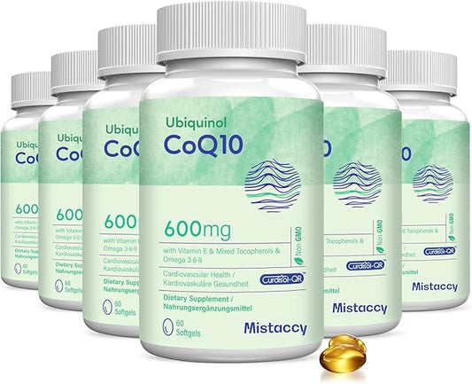 CoQ10 600mg Softgels CoQ10 Ubiquinol 3 6 6 9 9 | 360 Softgels