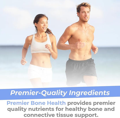 Premier Research Labs Premier Bone Health - Bone Health Vitamins, Bone Strength Supplement for Women & Men, Calcium Supplement with Vitamin K2, Healthy Bone Support - 90 Capsules