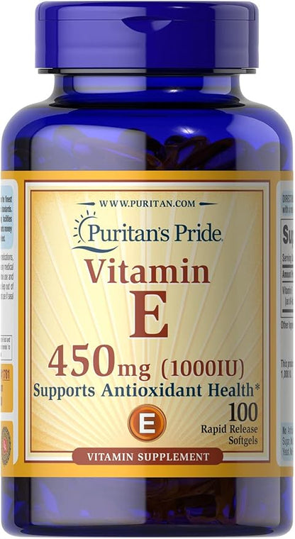 Puritan's Pride Vitamin E 450 Mg, 100 count