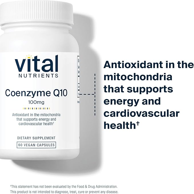 Vital Nutrients CoQ10 100mg Q10 from 60 Capsules