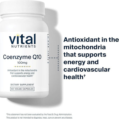 Vital Nutrients CoQ10 100mg Q10 from 60 Capsules