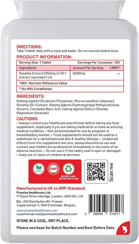 Prowise Healthcare Rosehip Supplement 5000mg 120 4 Months' 1