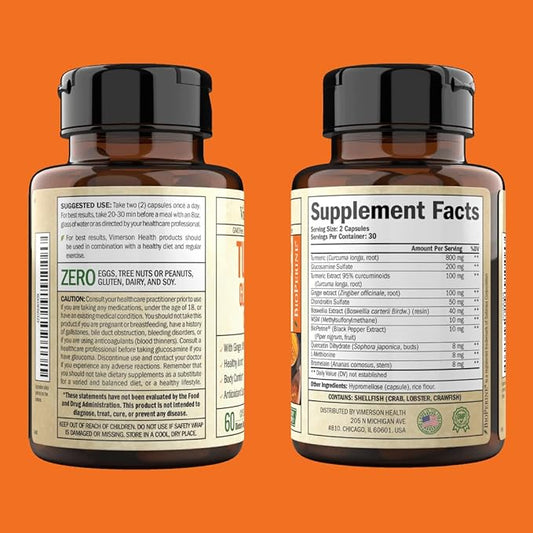 Turmeric & Glucosamine Chondroitin Joint Support 60 Capsules