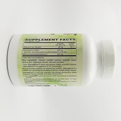 Glucosamine Sulfate and MSM (Shellfish Free), 120 Vegetarian