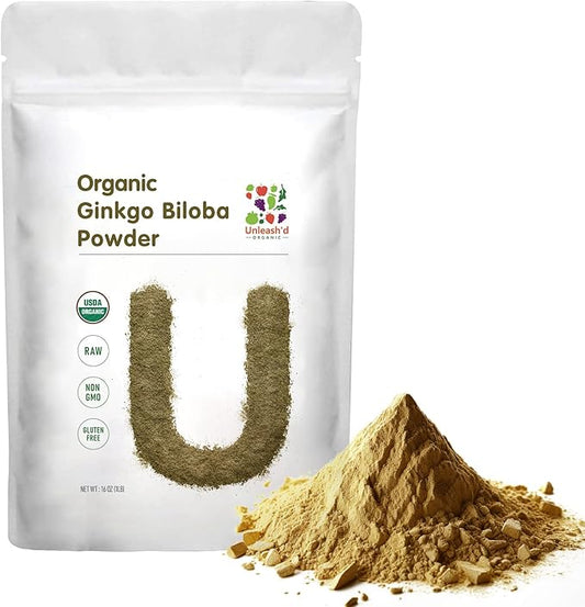 UNLEASH'D ORGANIC Ginkgo Biloba Powder 1