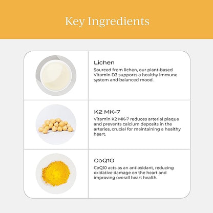 CYMBIOTIKA Vitamin D3 + K2 + CoQ10 Liquid,