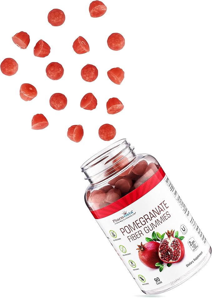 Pomegranate Fiber Gummies 100mg 90 Gummies