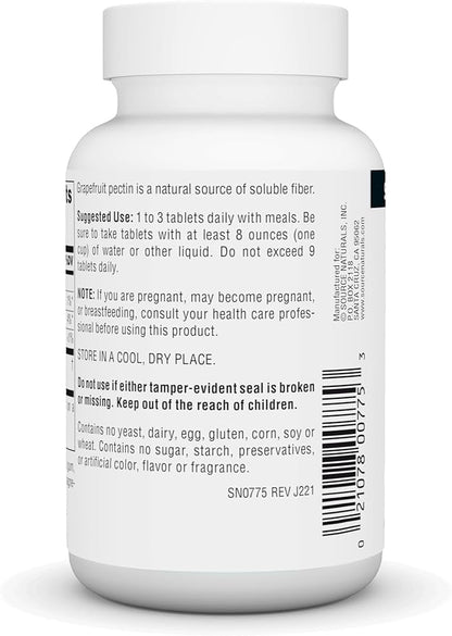 Source Naturals Grapefruit Pectin, Soluble Fiber 1000 mg 60 Tablets