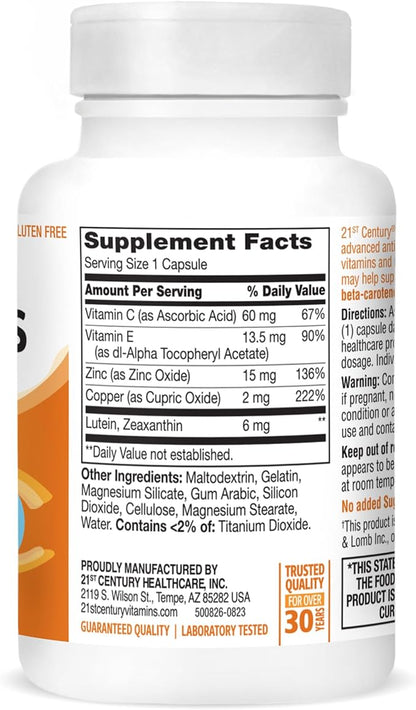 21st Century Healthy Eyes Lutein and 60 Count (27454)
