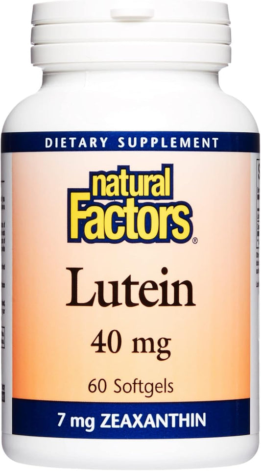Natural Factors, Lutein 40 mg, Antioxidant 60 Softgels