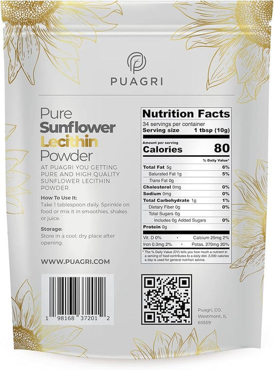 Pure Sunflower Lecithin Powder
