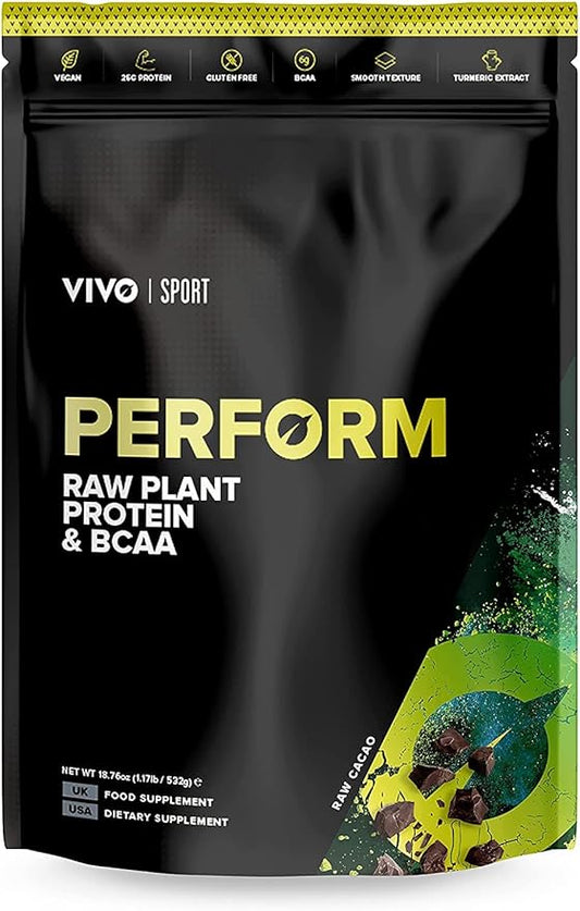 Vivo life Perform Vegan Protein Powder, (532 g 1))