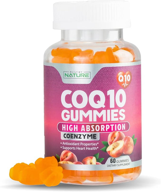 CoQ10 100mg Gummies, High Absorption Coenzyme Q10 Gummy, 60 Count 1 Month