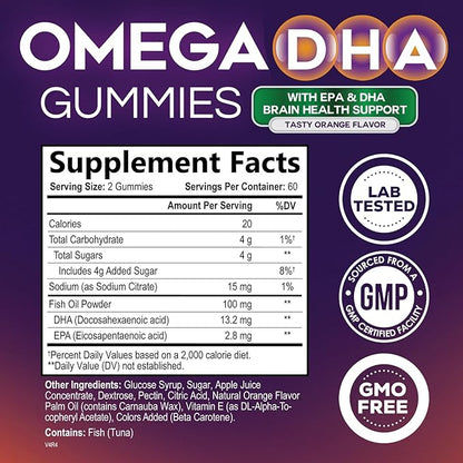 Omega 3 Fish Oil Gummies 3 Fish 120 Gummies