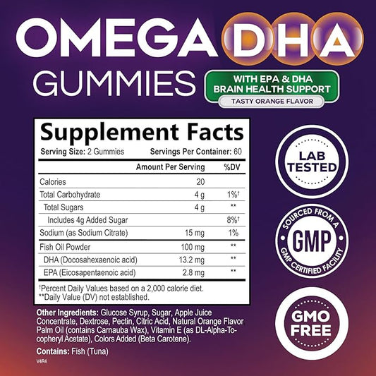 Omega 3 Fish Oil Gummies 3 Fish 120 Gummies